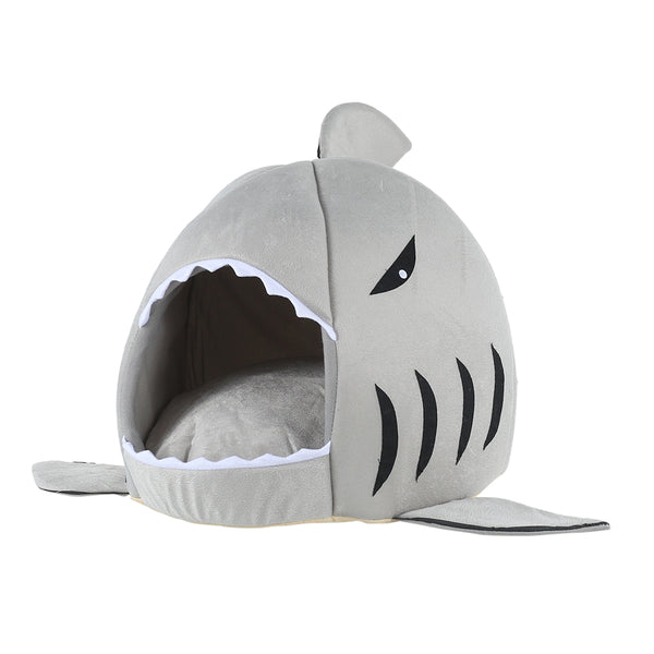 Willstar Pet Cat Bed House Gray Shark Shape Kennel Dog Warm Sleeping Mat Comfortable Beds for Small Large Pets | Vimost Shop.