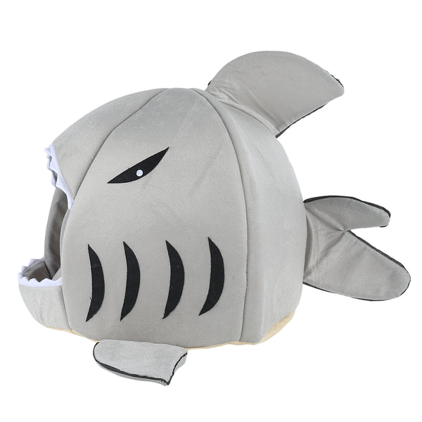 Willstar Pet Cat Bed House Gray Shark Shape Kennel Dog Warm Sleeping Mat Comfortable Beds for Small Large Pets | Vimost Shop.