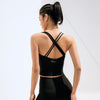 Seamless Sports Gym Tank Crop Top Push Up Workout Cross Thin Shoulder Beauty Back Solid Shockproof Training Fitness Running Vest | Vimost Shop.