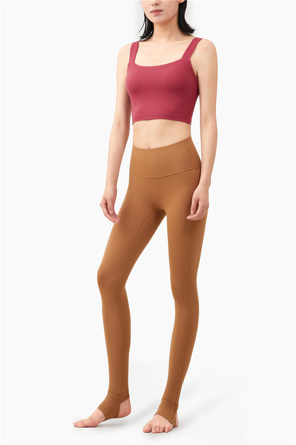 Women Seamless Yoga Sport Tank Crop Top Solid Deep U-back Vest Bra Gym Fitness Workout Top Running Training High Impact Tank Top | Vimost Shop.