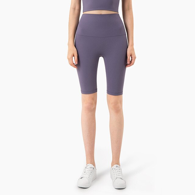 Seamless Yoga Shorts Casual Fashion Biker Jogging Short Leggings For Women Solid Hips Lifting High Waist Stretchy Short Pants | Vimost Shop.