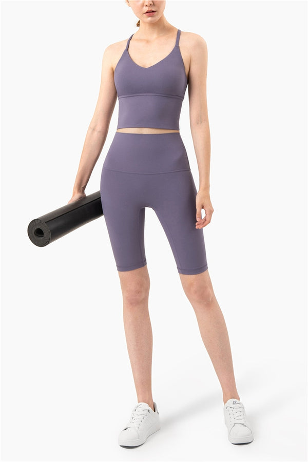 Seamless Yoga Shorts Casual Fashion Biker Jogging Short Leggings For Women Solid Hips Lifting High Waist Stretchy Short Pants | Vimost Shop.