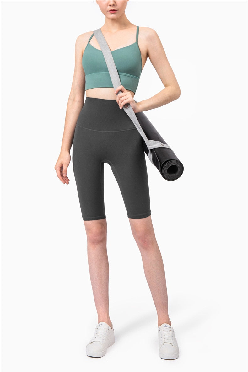 Gym Yoga Short Leggings Seamless Biker Shorts Fitness Solid Training Workout Dance Push Up Short Pants Casual Jogging Shorts | Vimost Shop.