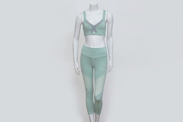 Women Solid Yoga Set Gym Sports Fitness Tracksuit Tank Crop Top Leggings Two Piece Set Running Training Workout Push Up Sporty | Vimost Shop.