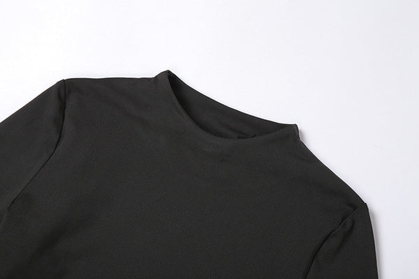 Autumn Women Yoga Set Mock Neck Long Sleeve Crop Top Fitness Leggings Pants Gym Workout Outdoor Sports Suits Active Wear | Vimost Shop.