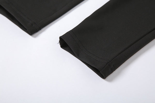 Autumn Women Yoga Set Mock Neck Long Sleeve Crop Top Fitness Leggings Pants Gym Workout Outdoor Sports Suits Active Wear | Vimost Shop.