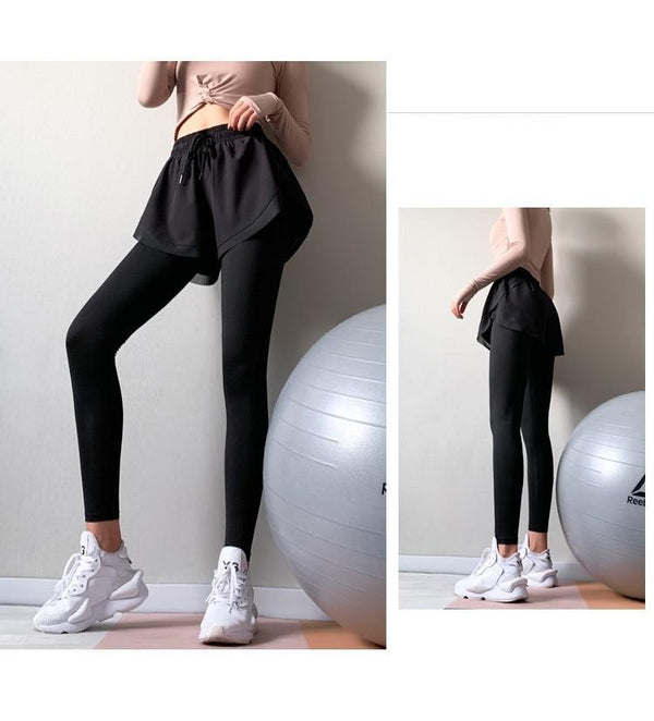 Autumn Solid Yoga Leggings Sportswear Pants For Women High Waist High Elastics Yoga Trousers Energy Fitness Sports Tracksuit | Vimost Shop.
