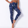 Seamless Christmas Print High Elastics Yoga Pants High Waist Hips Lifting Gym Fitness Female Sports Breathable Jogging Pants | Vimost Shop.