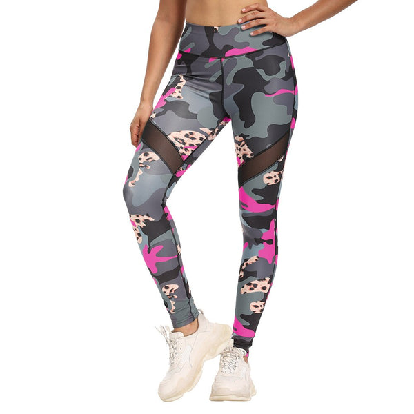 Seamless Camo Print Yoga Suit Gym Fitness Sports Tracksuit Tank Crop Top Hips Lifting Leggings Fashion Outdoor Suit | Vimost Shop.