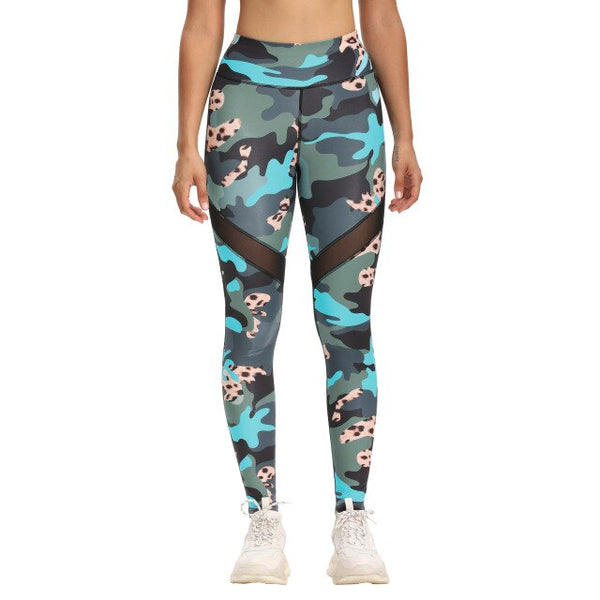 Seamless Camo Print Yoga Suit Gym Fitness Sports Tracksuit Tank Crop Top Hips Lifting Leggings Fashion Outdoor Suit | Vimost Shop.