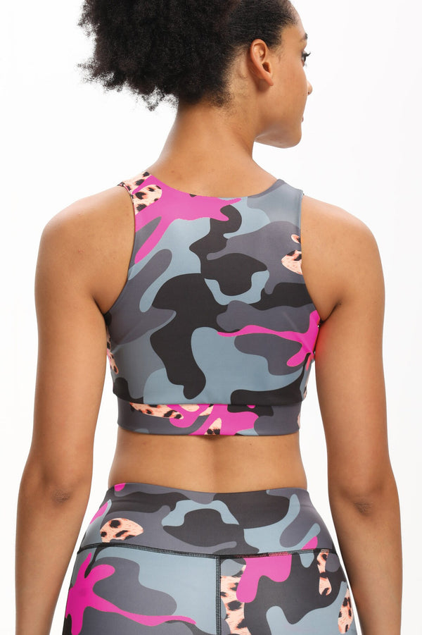 Seamless Camo Print Yoga Suit Gym Fitness Sports Tracksuit Tank Crop Top Hips Lifting Leggings Fashion Outdoor Suit | Vimost Shop.