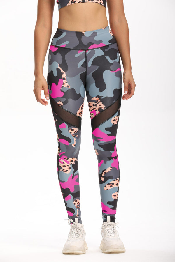 Seamless Camo Print Yoga Suit Gym Fitness Sports Tracksuit Tank Crop Top Hips Lifting Leggings Fashion Outdoor Suit | Vimost Shop.