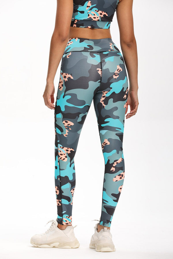 Seamless Camo Print Yoga Suit Gym Fitness Sports Tracksuit Tank Crop Top Hips Lifting Leggings Fashion Outdoor Suit | Vimost Shop.