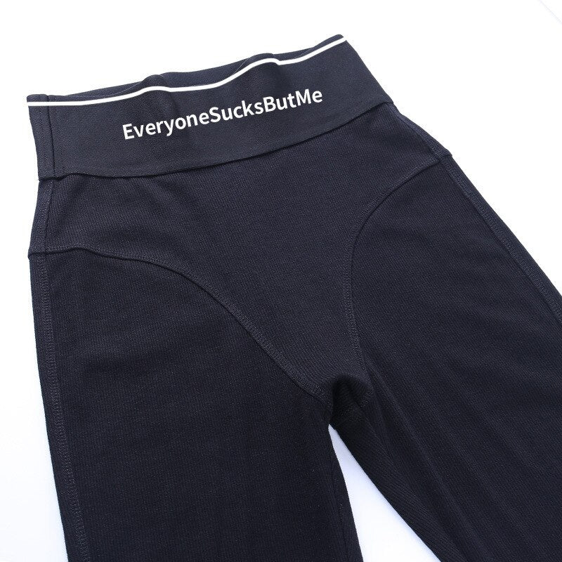 Seamless Ribbed High Elastic Yoga Leggings Letter Print High Wasit Yoga Shorts Gym Fitness Sports Energy Running Fashion Trouser | Vimost Shop.