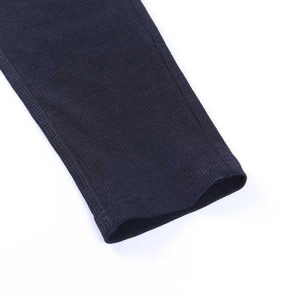 Seamless Ribbed High Elastic Yoga Leggings Letter Print High Wasit Yoga Shorts Gym Fitness Sports Energy Running Fashion Trouser | Vimost Shop.