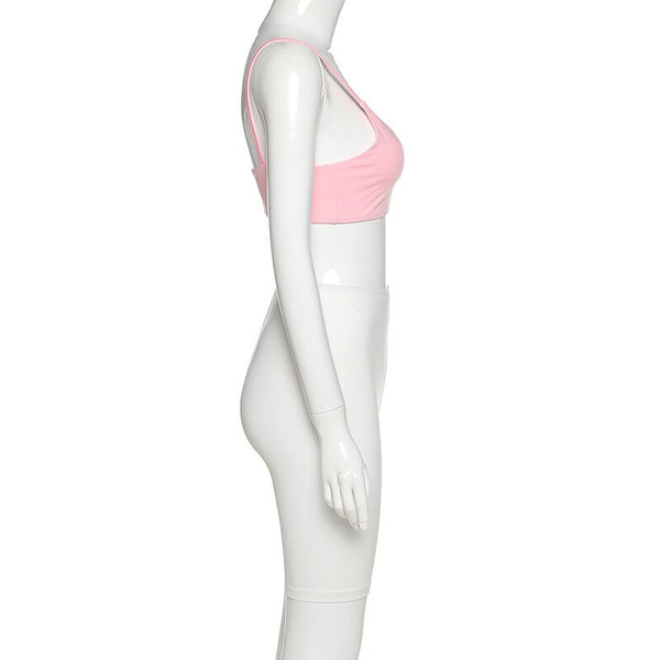 Seamless Patchwork Yoga Tracksuit Set Women Gym Clothing Sleeves Crop Top Shorts Sexy Fitness Sportswear Running Workout Suit | Vimost Shop.