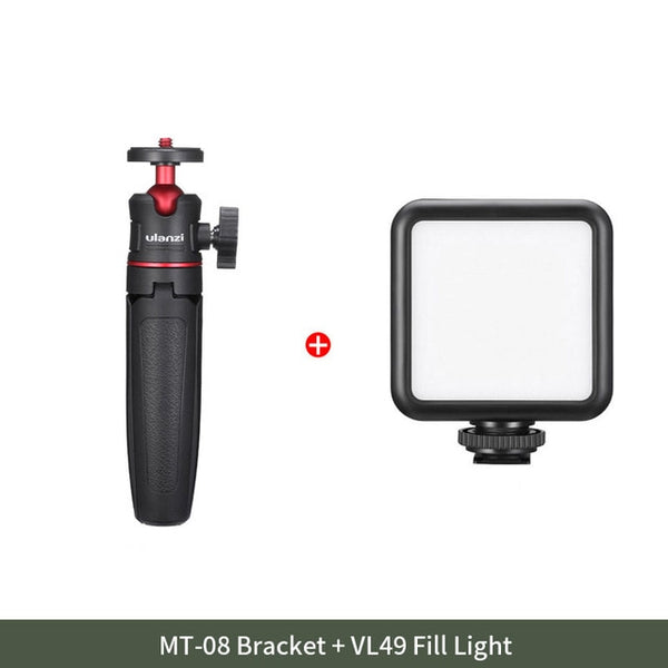 MT-08 DSLR SLR Phone Vlog tripod Cold Shoe Phone Mount Holder for Microphone LED Light Mini Tripod for Sony A6400 A6300 | Vimost Shop.