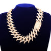 Solid 32mm Big Cuban Chain Men's Hip Hop Necklace Link Finish Zirconia Gold Color Fashion Rock Jewelry | Vimost Shop.