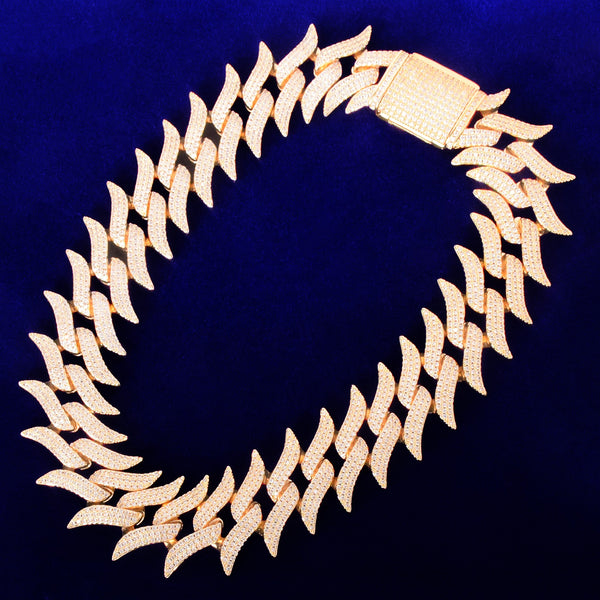 Solid 32mm Big Cuban Chain Men's Hip Hop Necklace Link Finish Zirconia Gold Color Fashion Rock Jewelry | Vimost Shop.