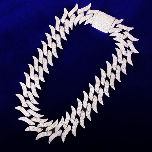 Solid 32mm Big Cuban Chain Men's Hip Hop Necklace Link Finish Zirconia Gold Color Fashion Rock Jewelry | Vimost Shop.