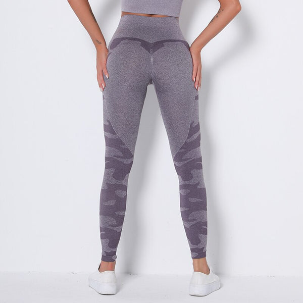 Running Yoga Pants Push Up Sports Leggings Camouflage Fitness Trousers  High Waist Booty Tights Seamless Tummy Control Leggins | Vimost Shop.