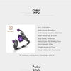 1.43Ct Natural Amethyst Gemstone Rings 925 Sterling Silver Handmade Adjustable Angel's Wing Ring for Women Bijoux | Vimost Shop.