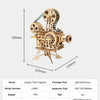 ROKR Hand Crank Projector Classic Film Vitascope 3D Wooden Puzzle Model Building Toys for Children Adult LK601 | Vimost Shop.