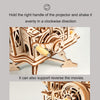 ROKR Hand Crank Projector Classic Film Vitascope 3D Wooden Puzzle Model Building Toys for Children Adult LK601 | Vimost Shop.