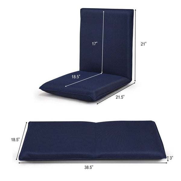 Modern Adjustable 6-Position Floor Chair Folding Lazy Man Sofa Chair Living Room Furniture | Vimost Shop.