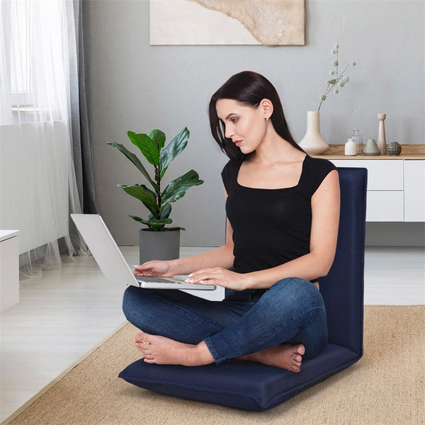 Modern Adjustable 6-Position Floor Chair Folding Lazy Man Sofa Chair Living Room Furniture | Vimost Shop.