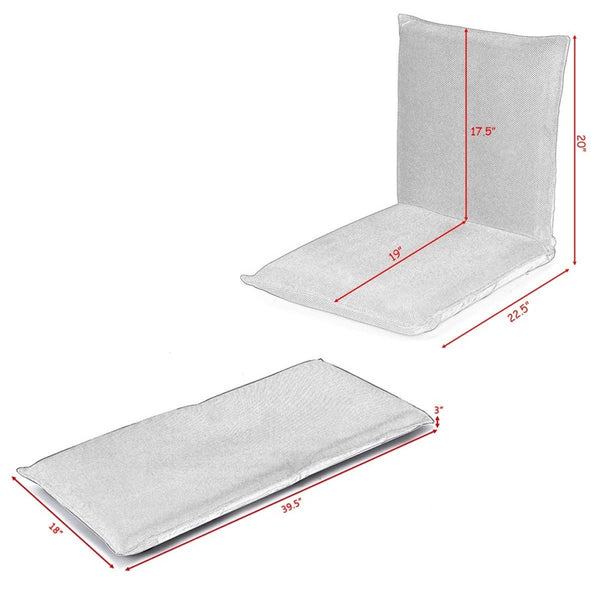 Modern Adjustable 6-Position Floor Chair Folding Lazy Man Sofa Chair Living Room Furniture | Vimost Shop.