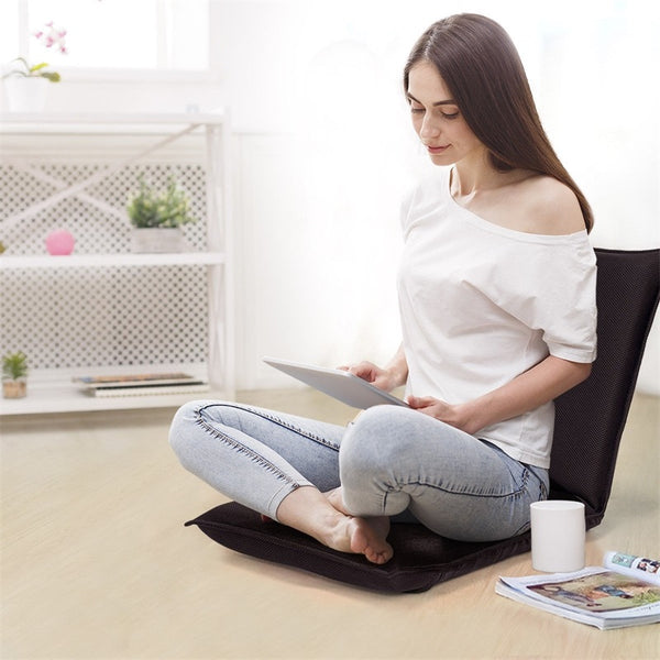 Modern Adjustable 6-Position Floor Chair Folding Lazy Man Sofa Chair Living Room Furniture | Vimost Shop.