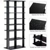 7-Tier Dual 14 Pair Shoe Rack Free Standing Concise Shelves Storage 2 Different Heights Shelves Durable Construction | Vimost Shop.
