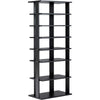 7-Tier Dual 14 Pair Shoe Rack Free Standing Concise Shelves Storage 2 Different Heights Shelves Durable Construction | Vimost Shop.