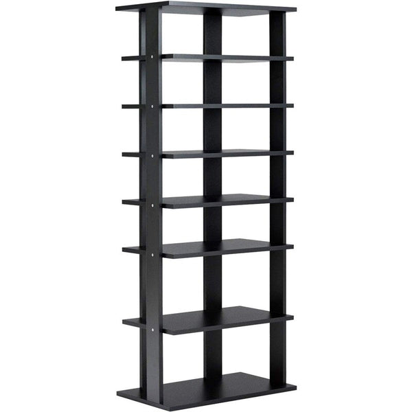 7-Tier Dual 14 Pair Shoe Rack Free Standing Concise Shelves Storage 2 Different Heights Shelves Durable Construction | Vimost Shop.