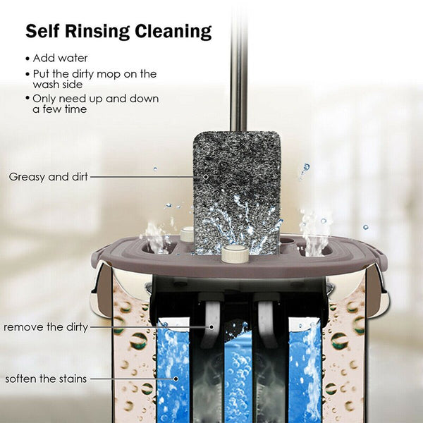 High Quality Multipurpose Unique Structure of Bucket Rotating Hanging Function Flat Squeeze Mops and Bucket Set | Vimost Shop.