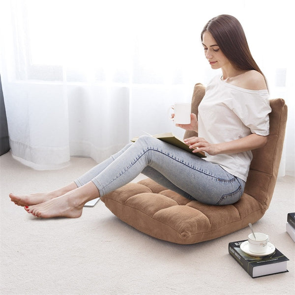Adjustable 14-Position Cushioned Floor Chair Living Room Leisure Chair Chaise  Floor Chair  Lounge Chair | Vimost Shop.