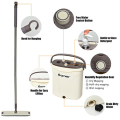 High Quality Multipurpose Unique Structure of Bucket Rotating Hanging Function Flat Squeeze Mops and Bucket Set