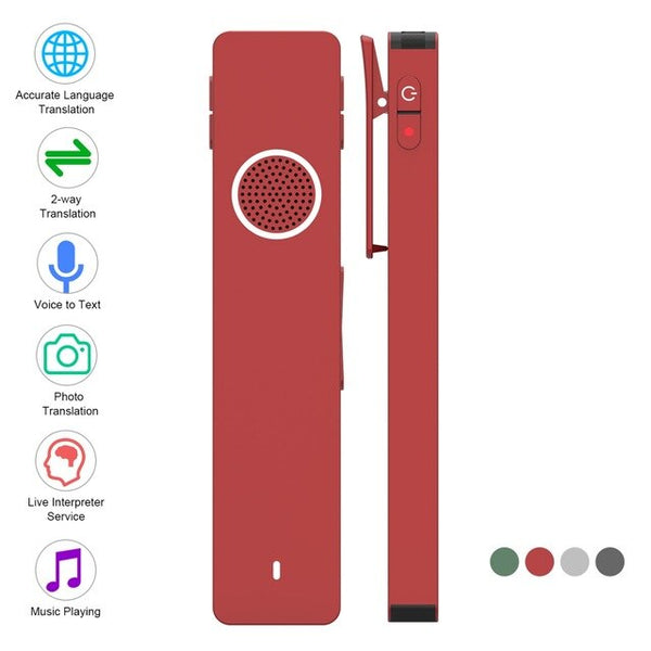 Mini Digital Voice Recorder Translator Real-time Transcription&Translation with Playback for Lectures Meetings Interviews туризм | Vimost Shop.