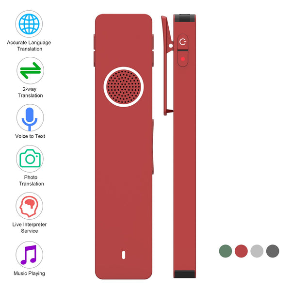 Mini Digital Voice Recorder Translator Real-time Transcription&Translation with Playback for Lectures Meetings Interviews туризм | Vimost Shop.