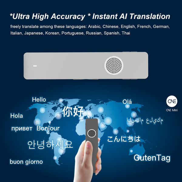 Mini Digital Voice Recorder Translator Real-time Transcription&Translation with Playback for Lectures Meetings Interviews туризм | Vimost Shop.