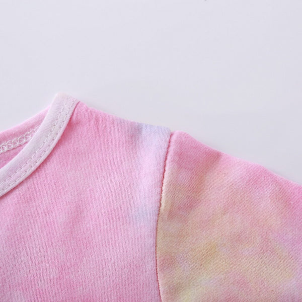 Winter Long Sleeve Baby Girls Clothes 2020 Fashion Sport Girls Tie dye Kids Clothes Set 2Piece Top+trousers Toddler Clothing D30 | Vimost Shop.