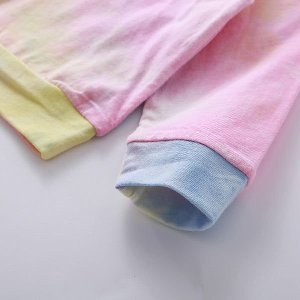 Winter Long Sleeve Baby Girls Clothes 2020 Fashion Sport Girls Tie dye Kids Clothes Set 2Piece Top+trousers Toddler Clothing D30 | Vimost Shop.
