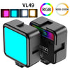 Mini RGB LED Video Light 2700K-9000K On Camera Fill Light Photography Lighting Pocket Live Tiktok Vlog Light lamp | Vimost Shop.