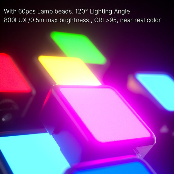 Mini RGB LED Video Light 2700K-9000K On Camera Fill Light Photography Lighting Pocket Live Tiktok Vlog Light lamp | Vimost Shop.