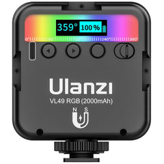 Mini RGB LED Video Light 2700K-9000K On Camera Fill Light Photography Lighting Pocket Live Tiktok Vlog Light lamp