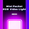 Mini RGB LED Video Light 2700K-9000K On Camera Fill Light Photography Lighting Pocket Live Tiktok Vlog Light lamp | Vimost Shop.