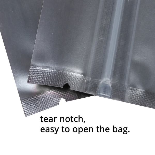 Recyclable Matte Clear Front Ziplock Storage Bags Metallic Mylar Eco Plastic Stand Up Pouches Food Package Bags For New Year | Vimost Shop.