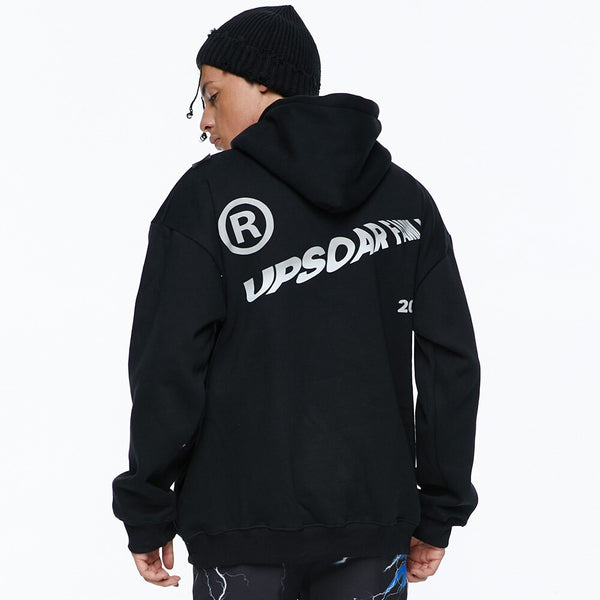 Hoodies Men Hip Hop Graffiti Letter Print Hooded Streetwear Winter Casual Plus Velvet Warm High Street Couple Pullover