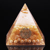 Orgone Pyramid topaz Gather wealth For Orgonite Enhance Charm Value Energy Generator Chakra Healing Protection And Meditation | Vimost Shop.